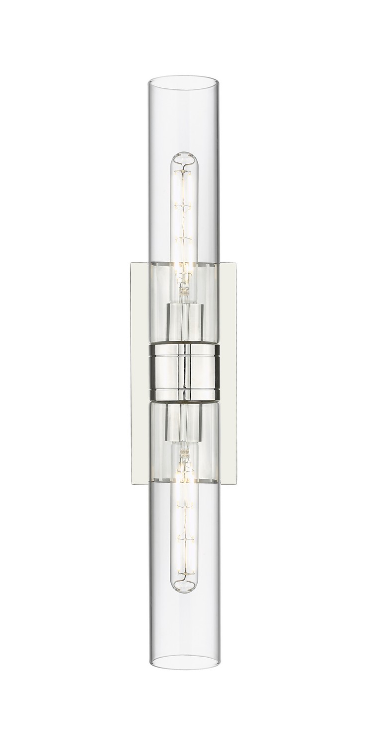 Two Light Bath Vanity by Innovations - Downtown Urban Collection, Polished Chrome Finish - 617-2W-PC-G617-11CL