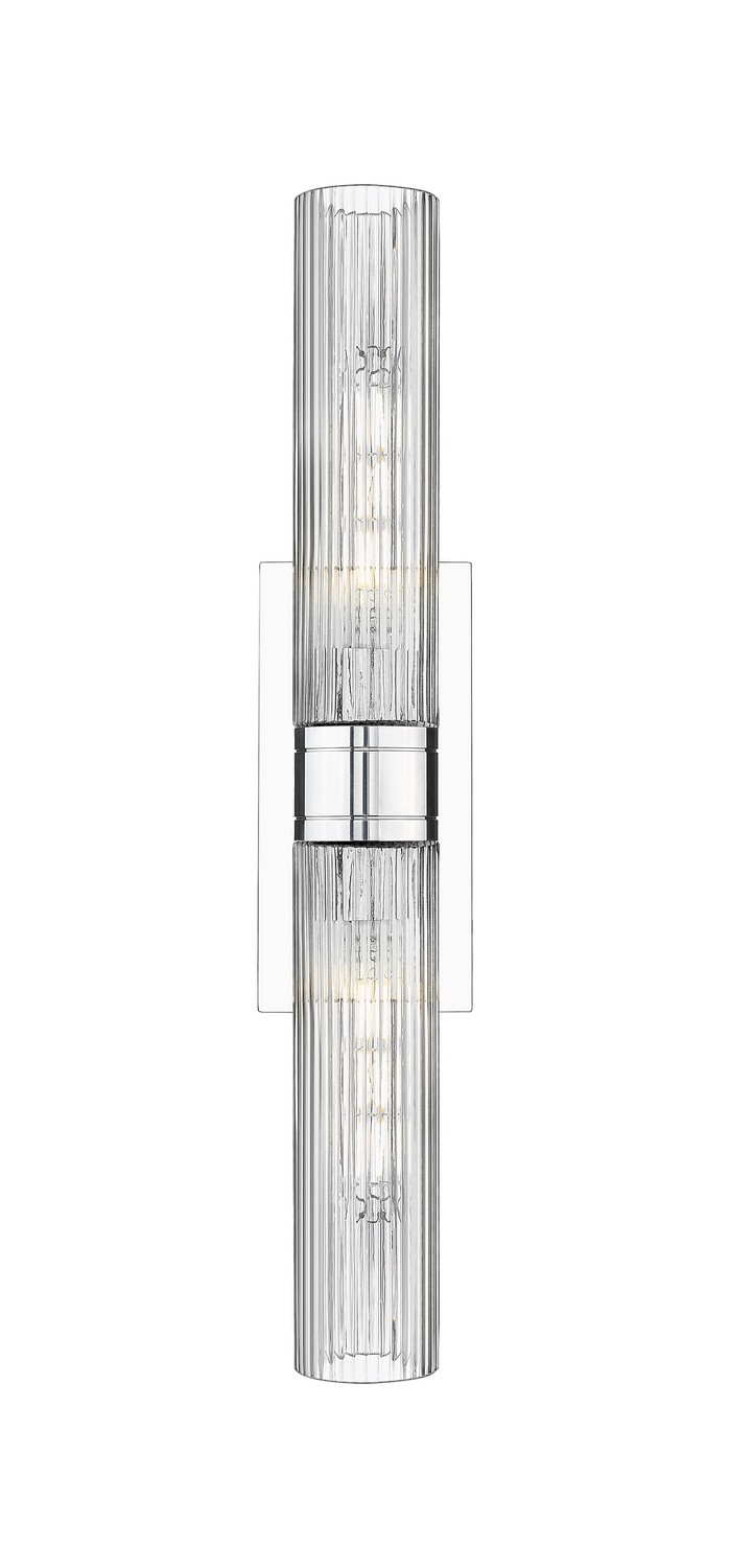 Two Light Bath Vanity by Innovations - Downtown Urban Collection, Polished Chrome Finish - 617-2W-PC-G617-11SCL
