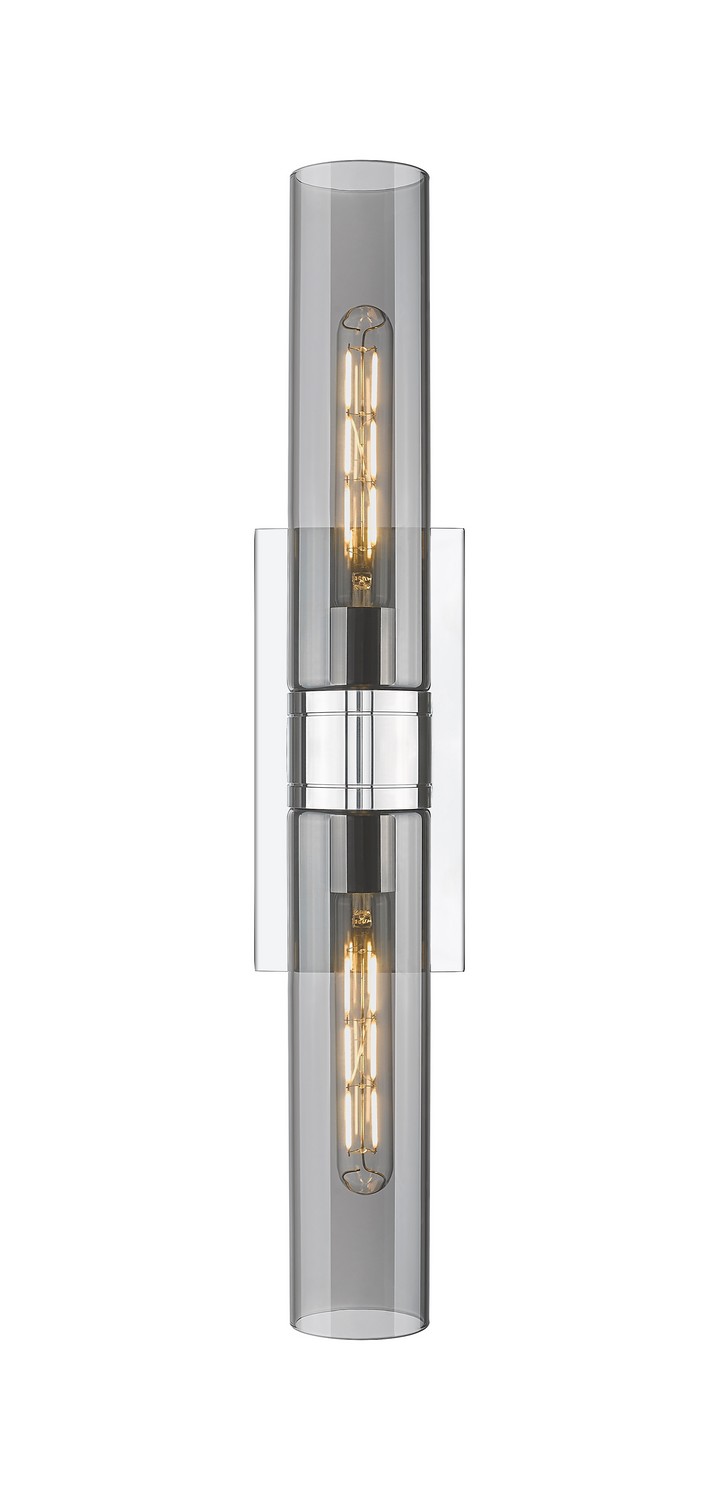Two Light Bath Vanity by Innovations - Downtown Urban Collection, Polished Chrome Finish - 617-2W-PC-G617-11SM