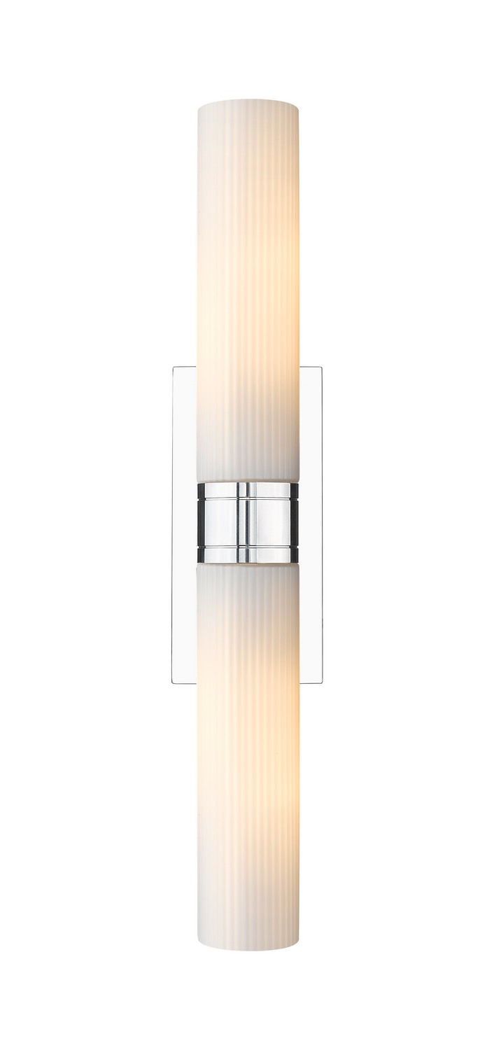 Two Light Bath Vanity by Innovations - Downtown Urban Collection, Polished Chrome Finish - 617-2W-PC-G617-11SWH