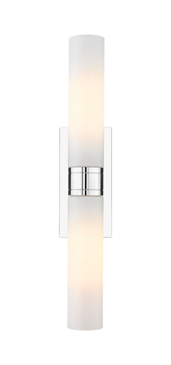 Two Light Bath Vanity by Innovations - Downtown Urban Collection, Polished Chrome Finish - 617-2W-PC-G617-11WH