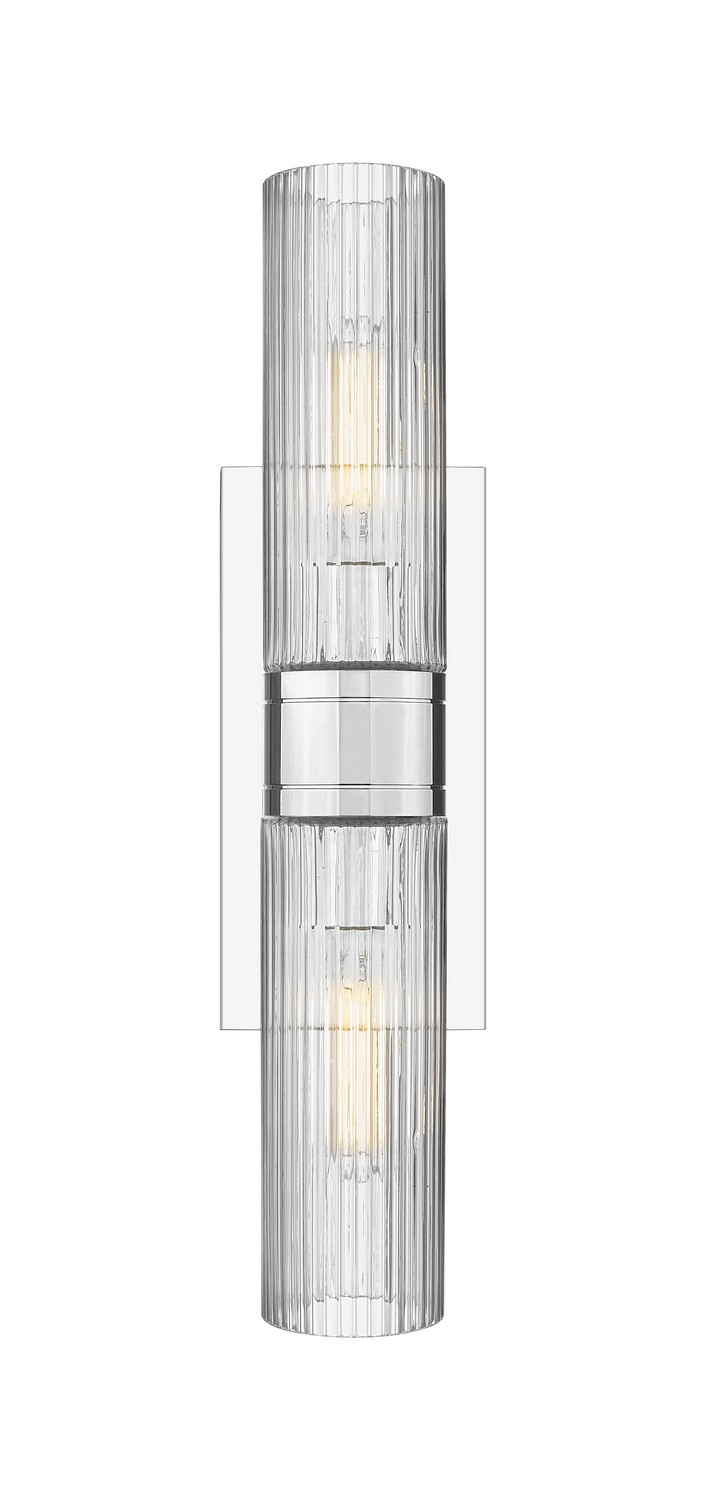 Two Light Bath Vanity by Innovations - Downtown Urban Collection, Polished Chrome Finish - 617-2W-PC-G617-8SCL