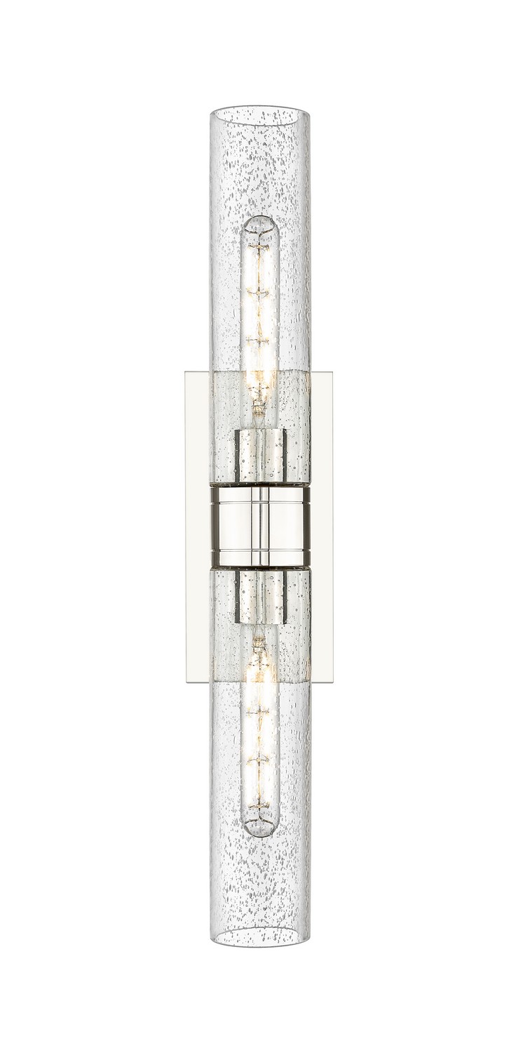 Two Light Bath Vanity by Innovations - Downtown Urban Collection, Polished Nickel Finish - 617-2W-PN-G617-11SDY