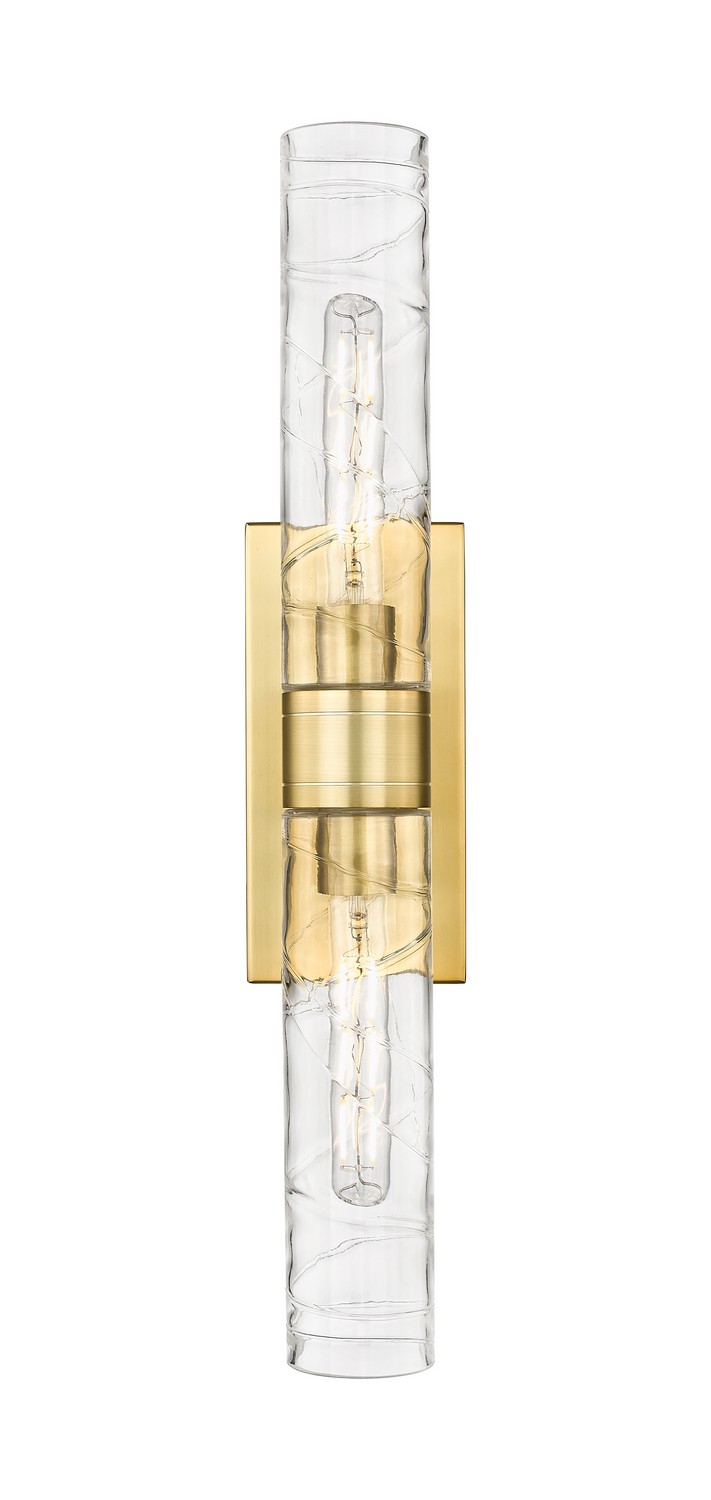 Two Light Bath Vanity by Innovations - Downtown Urban Collection, Satin Gold Finish - 617-2W-SG-G617-11DE