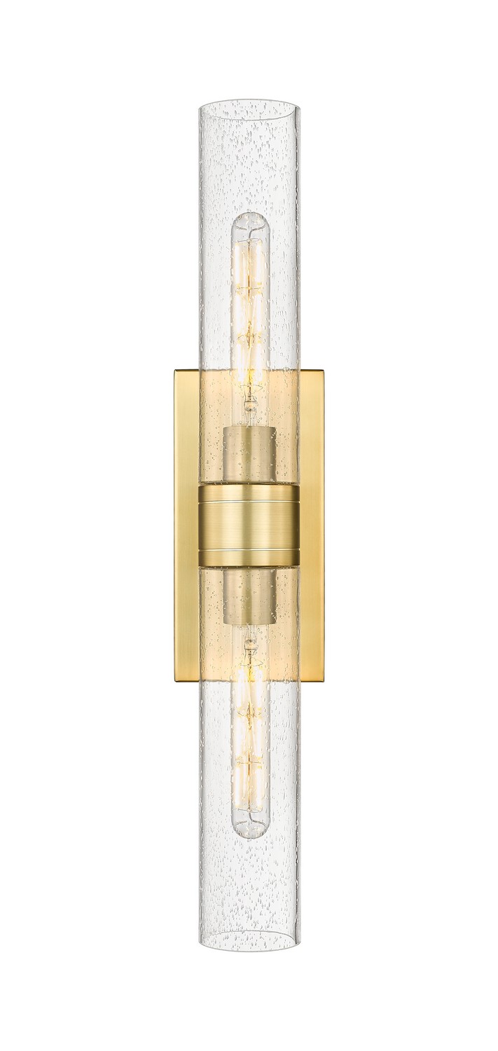 Two Light Bath Vanity by Innovations - Downtown Urban Collection, Satin Gold Finish - 617-2W-SG-G617-11SDY