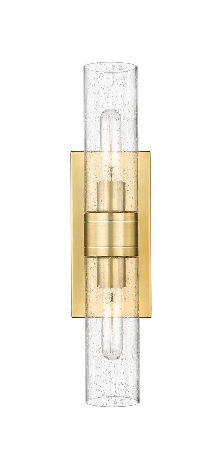Two Light Bath Vanity by Innovations - Downtown Urban Collection, Satin Gold Finish - 617-2W-SG-G617-8SDY
