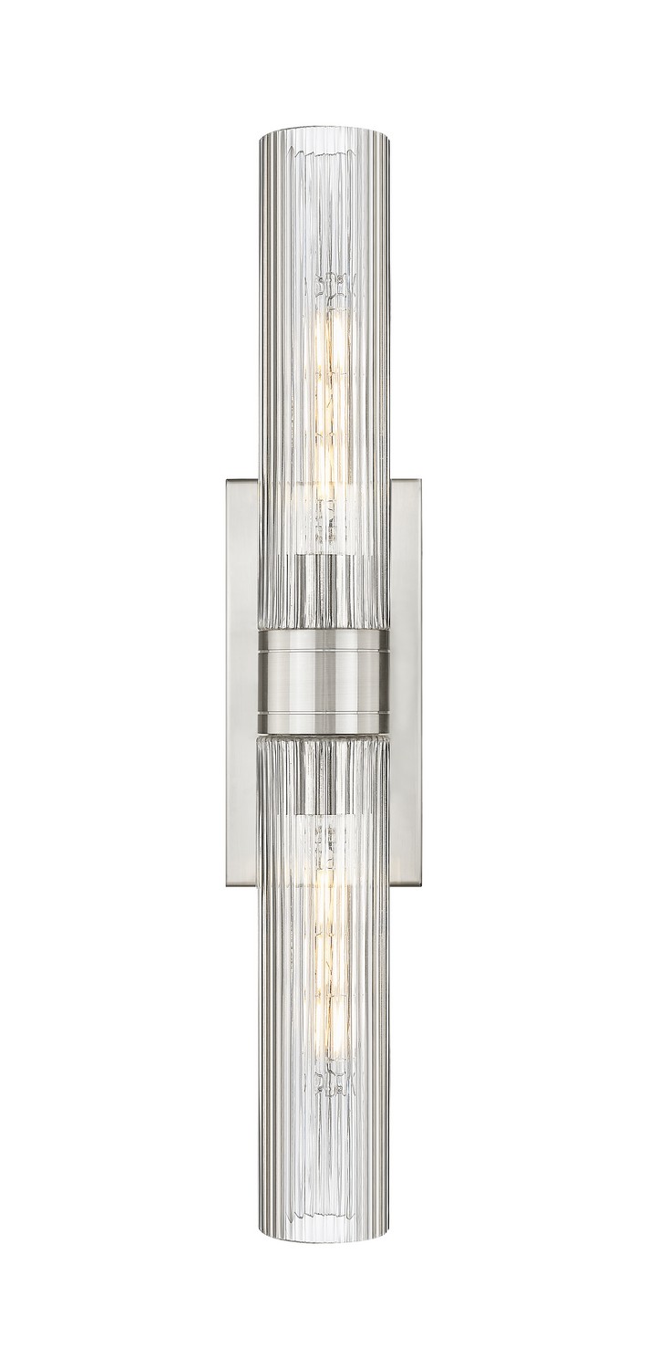 Two Light Bath Vanity by Innovations - Downtown Urban Collection, Satin Nickel Finish - 617-2W-SN-G617-11SCL