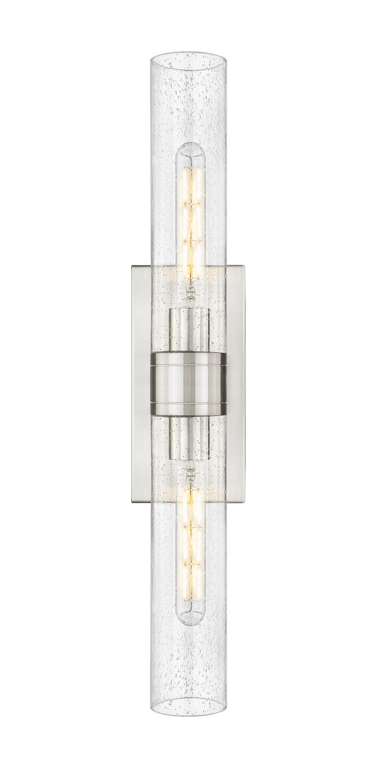 Two Light Bath Vanity by Innovations - Downtown Urban Collection, Satin Nickel Finish - 617-2W-SN-G617-11SDY