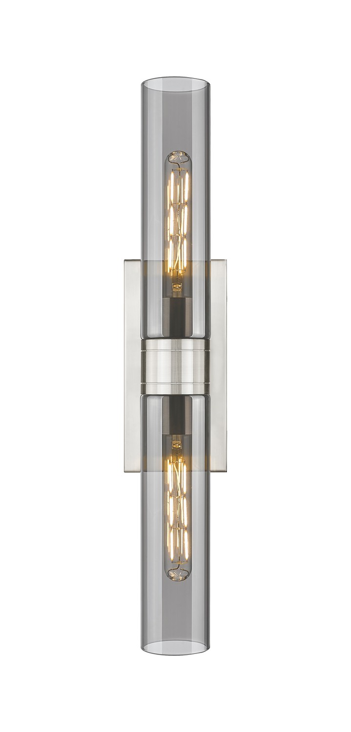 Two Light Bath Vanity by Innovations - Downtown Urban Collection, Satin Nickel Finish - 617-2W-SN-G617-11SM