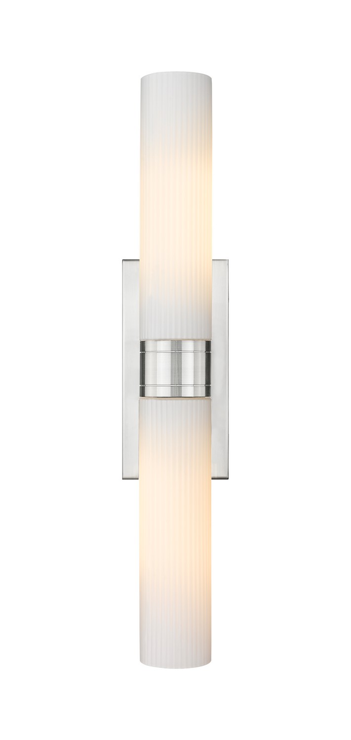 Two Light Bath Vanity by Innovations - Downtown Urban Collection, Satin Nickel Finish - 617-2W-SN-G617-11SWH