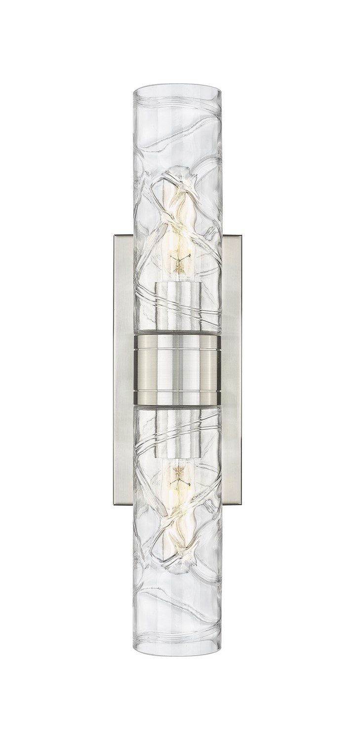 Two Light Bath Vanity by Innovations - Downtown Urban Collection, Satin Nickel Finish - 617-2W-SN-G617-8DE