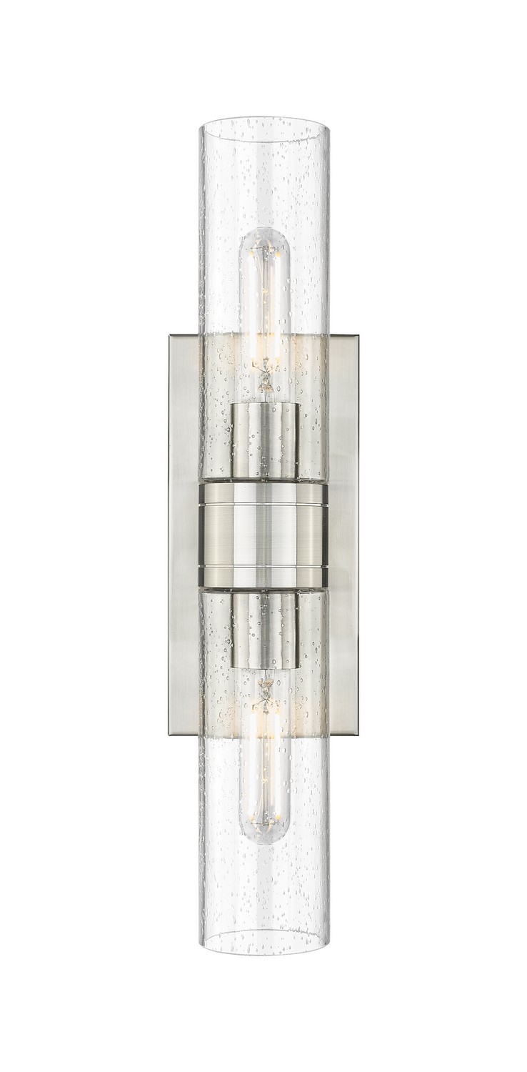 Two Light Bath Vanity by Innovations - Downtown Urban Collection, Satin Nickel Finish - 617-2W-SN-G617-8SDY