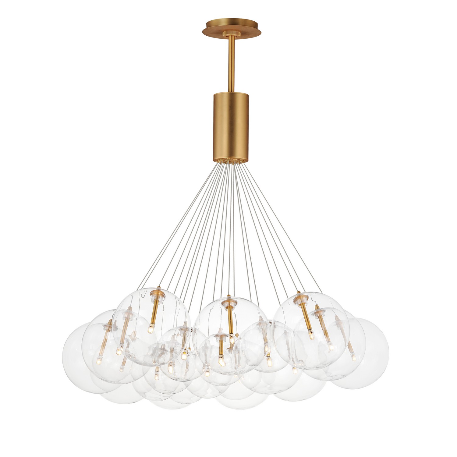 Photos - Chandelier / Lamp ET2 Lighting Gold LED Pendant from the Burst Collection E25088-18GLD