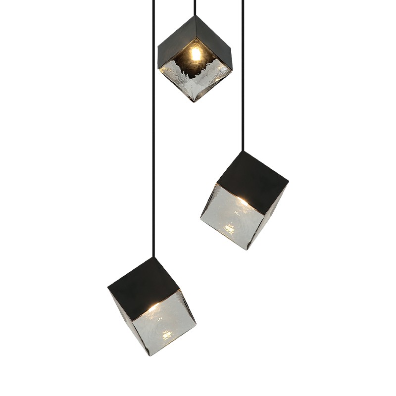 Matteo Lighting Cube Three Light Pendant - C30503MB