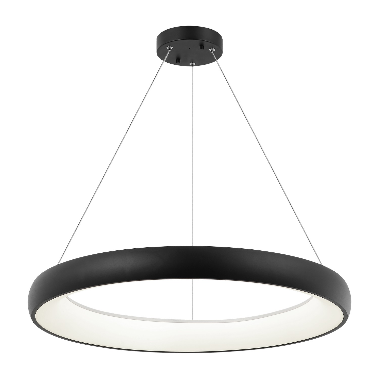 Matteo Lighting C32732MB Maverick LED 32 inch Matte Black Pendant Ceiling Light