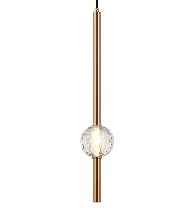 Matteo Lighting C68901AG Windchimer LED 3.88 inch Aged Gold Brass Pendant Ceiling Light