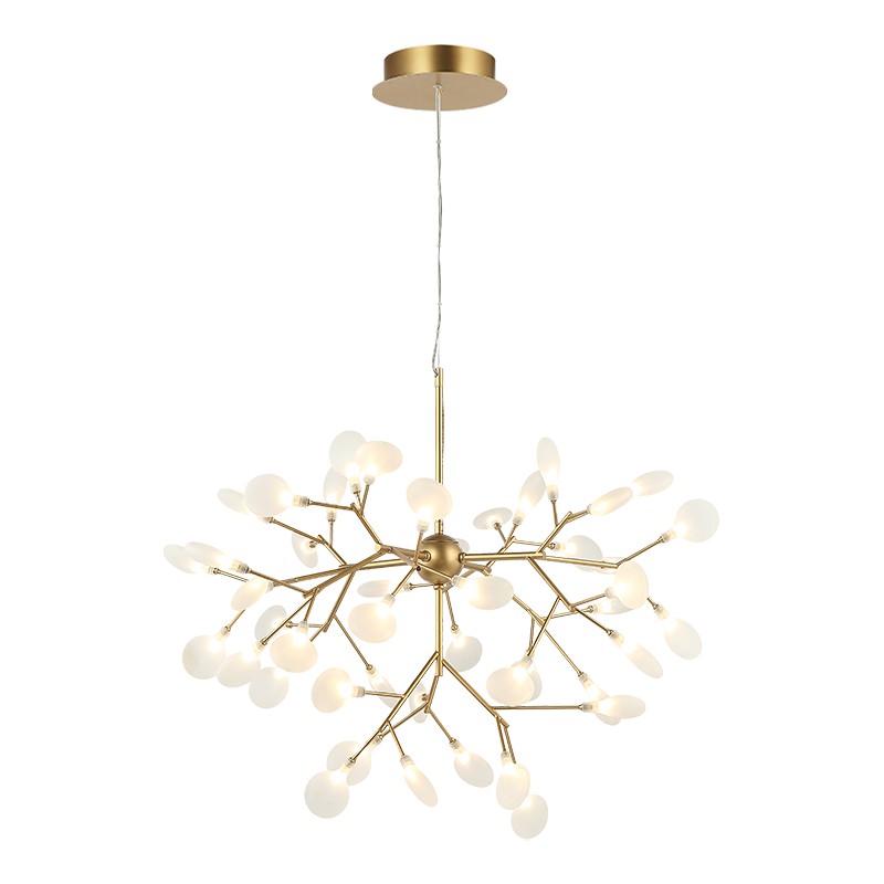 Matteo Lighting C69836GL Hydrangea Bloom LED 35.38 inch Gold Pendant Ceiling Light