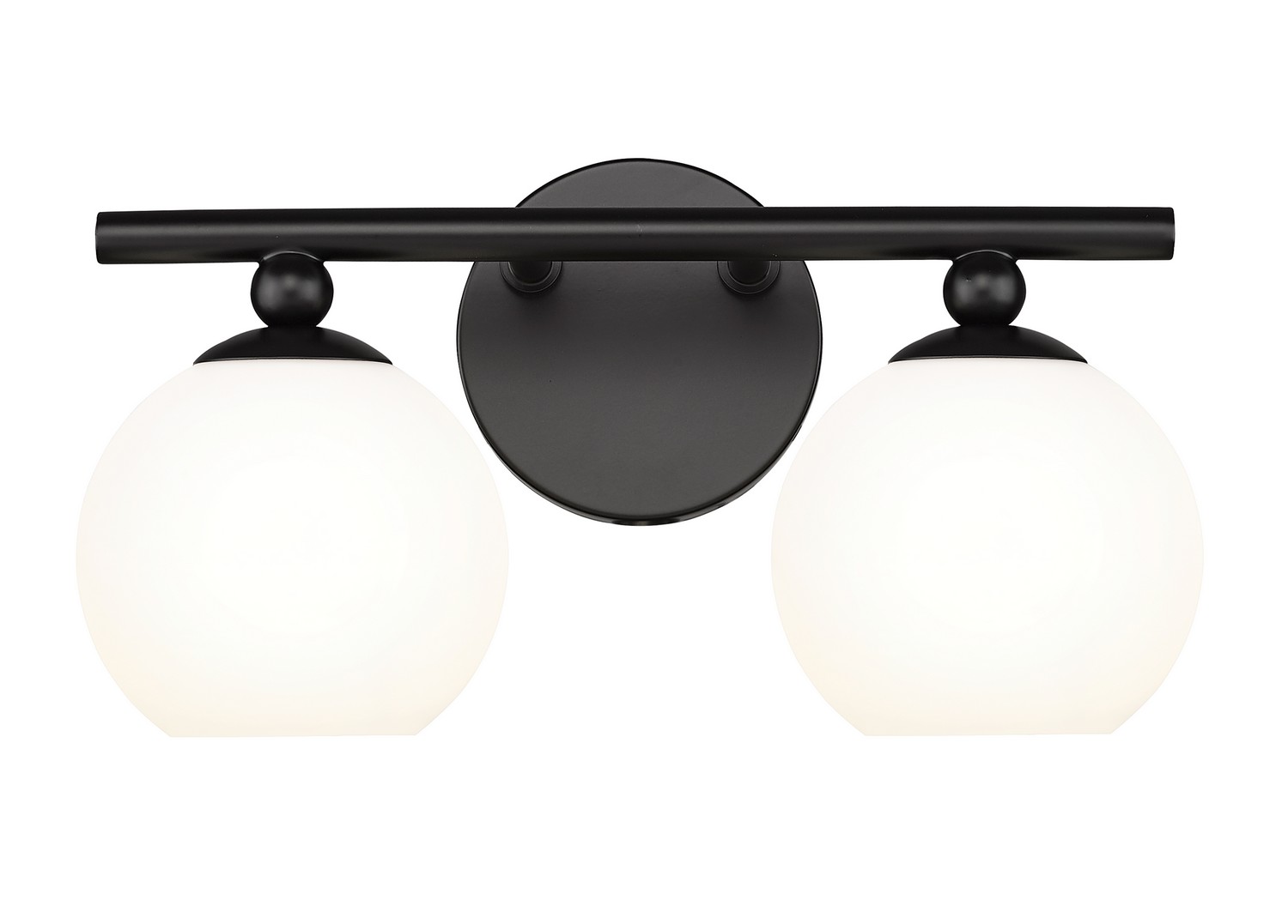 Two Light Vanity by Z-Lite - Neoma Collection, Matte Black Finish - 1100-2V-MB
