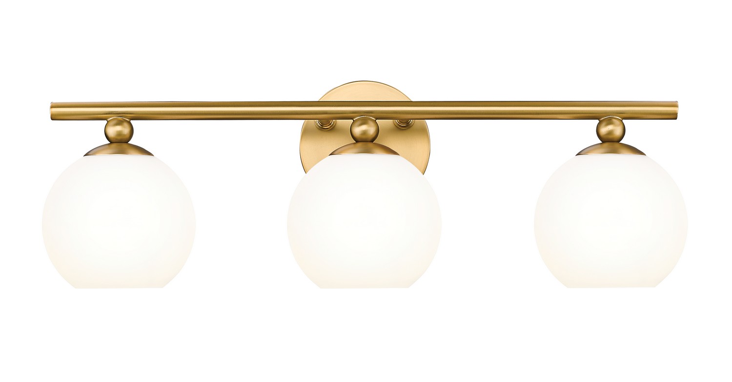 Three Light Vanity by Z-Lite - Neoma Collection, Modern Gold Finish - 1100-3V-MGLD