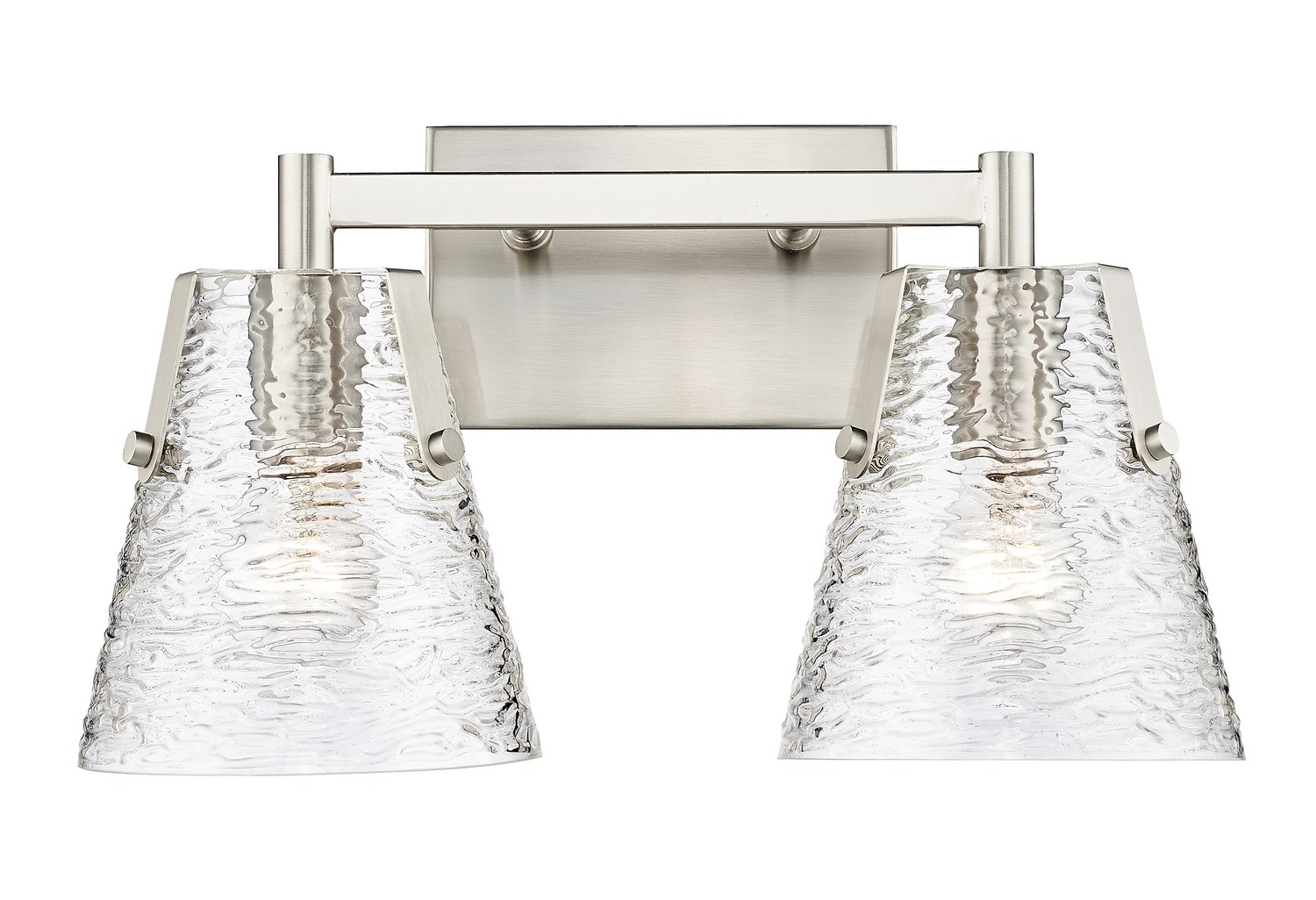 Two Light Vanity by Z-Lite - Analia Collection, Brushed Nickel Finish - 1101-2V-BN