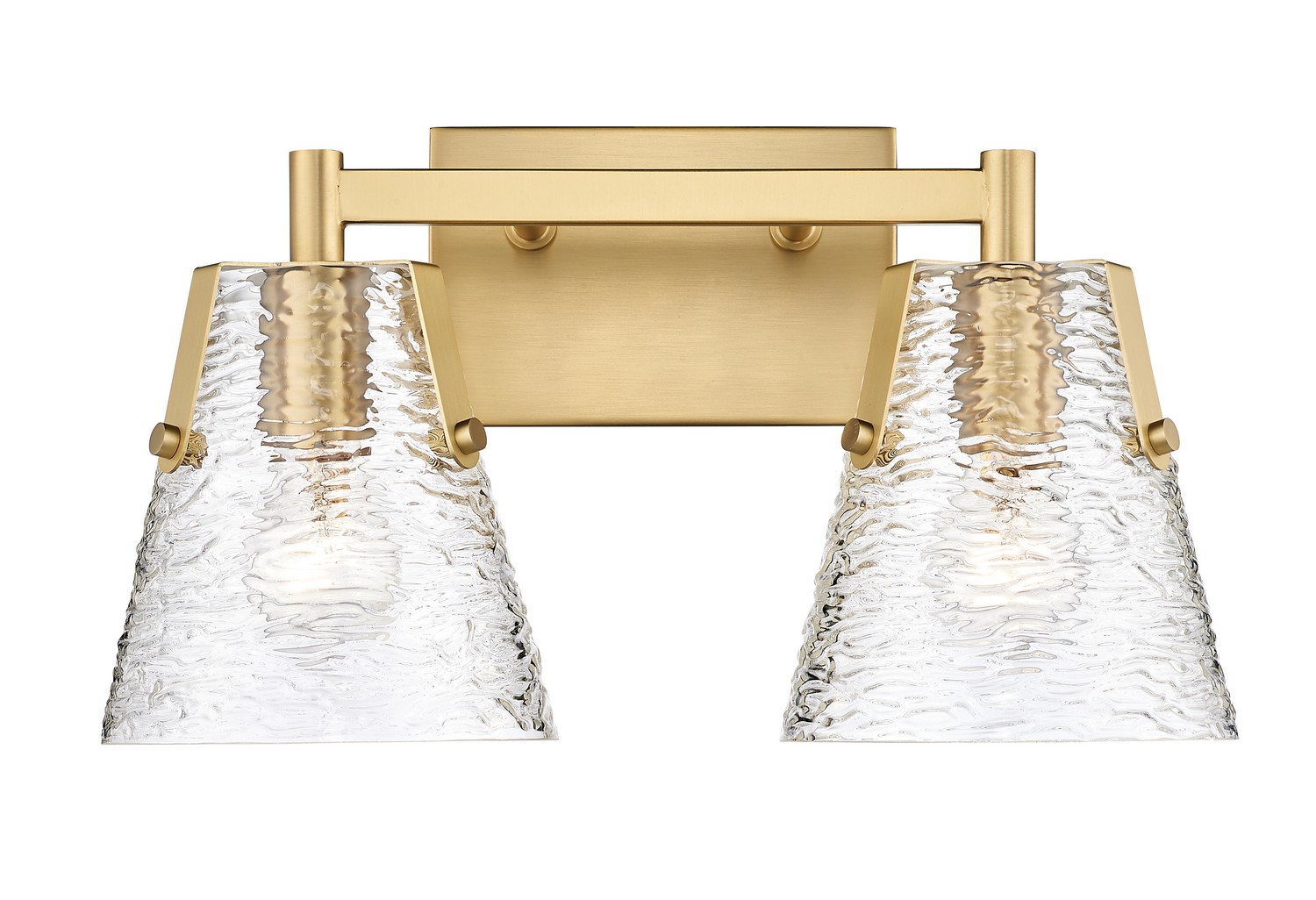 Two Light Vanity by Z-Lite - Analia Collection, Modern Gold Finish - 1101-2V-MGLD