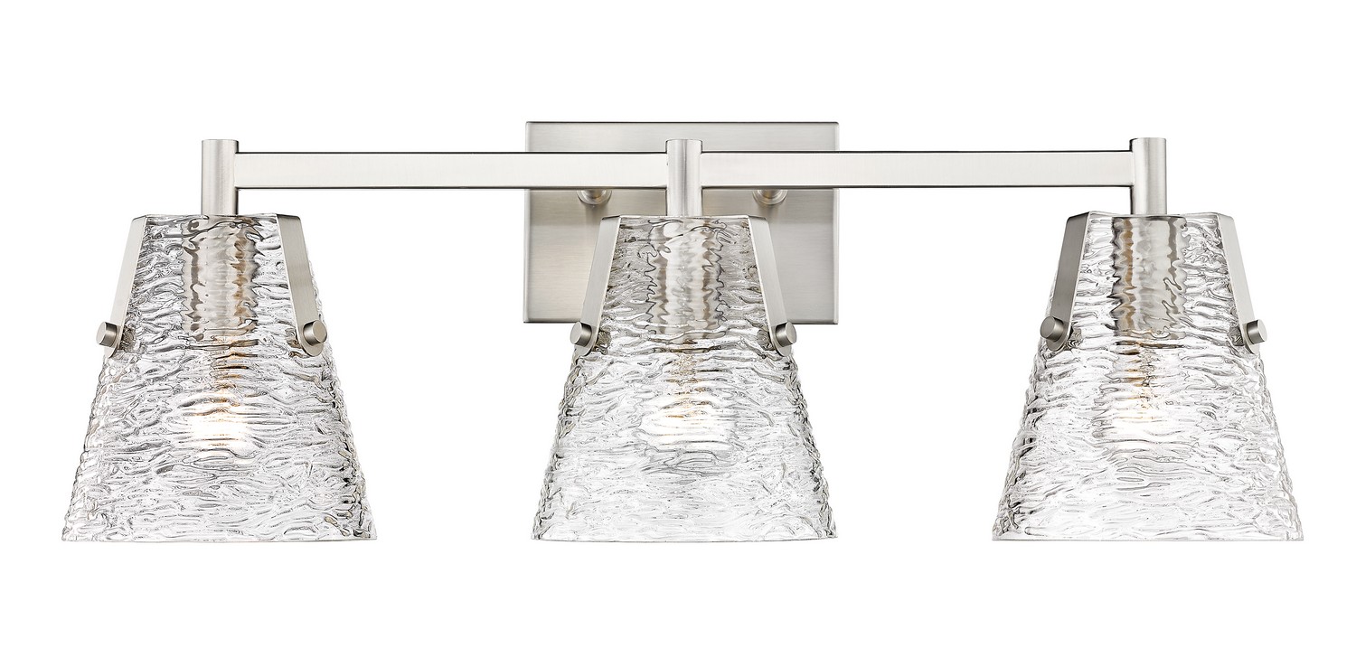 Three Light Vanity by Z-Lite - Analia Collection, Brushed Nickel Finish - 1101-3V-BN