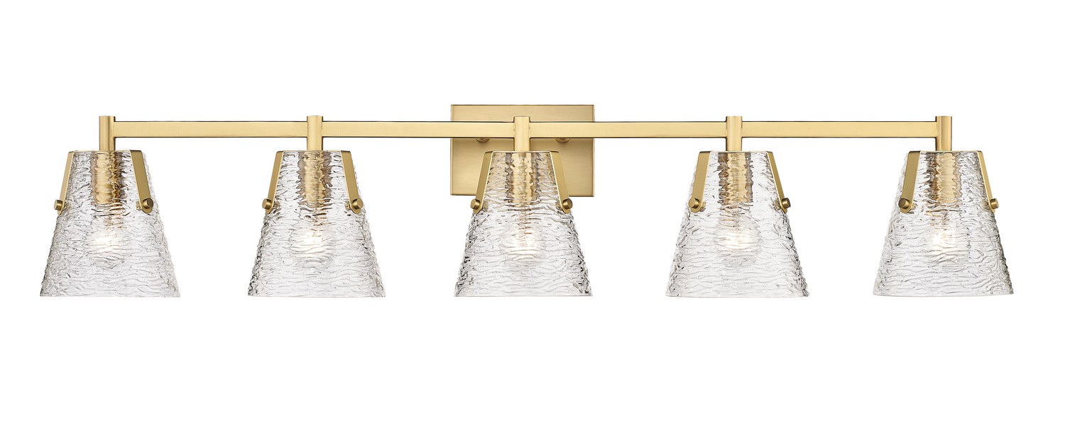 Five Light Vanity by Z-Lite - Analia Collection, Modern Gold Finish - 1101-5V-MGLD