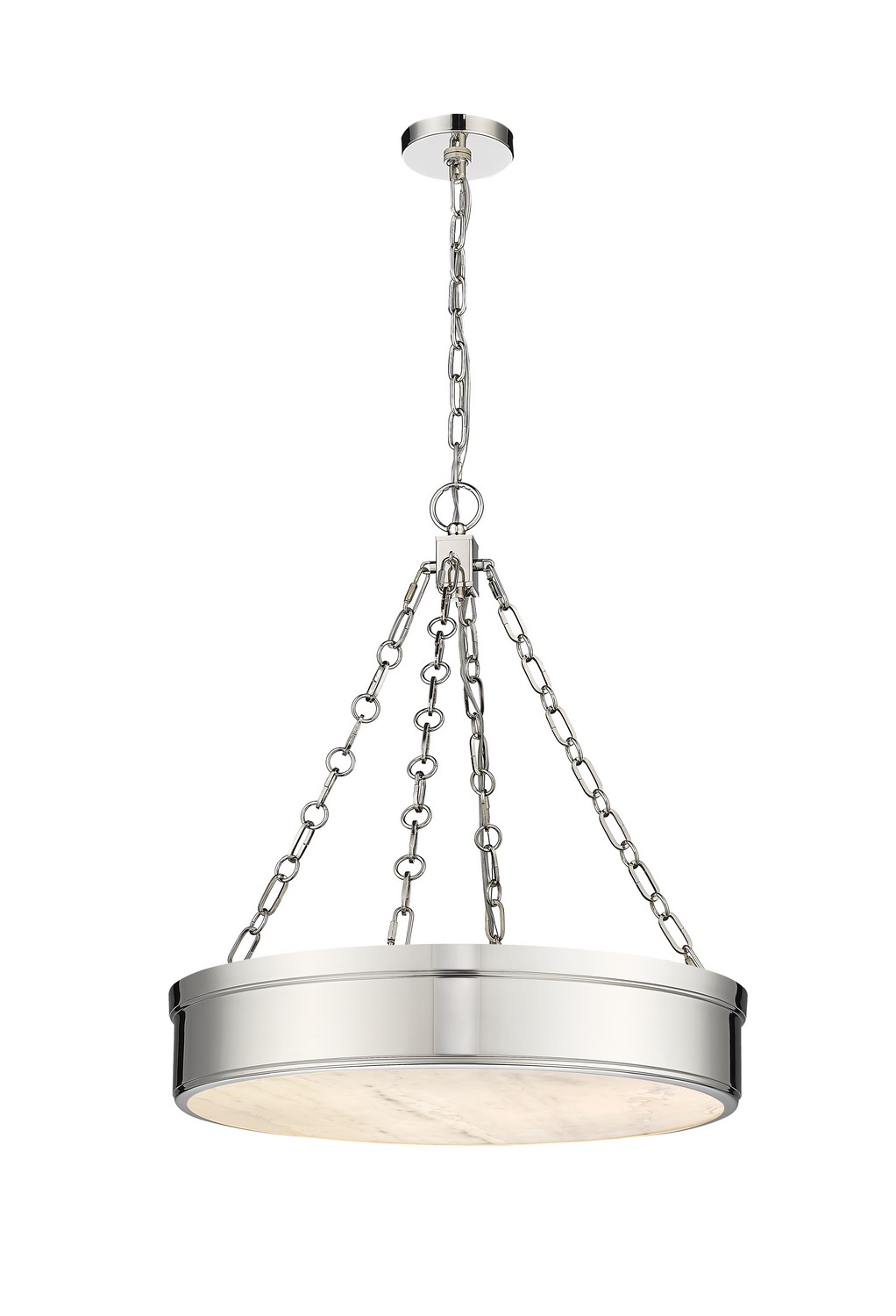LED Chandelier by Z-Lite - Anders Collection, Polished Nickel Finish - 1944P22-PN-LED