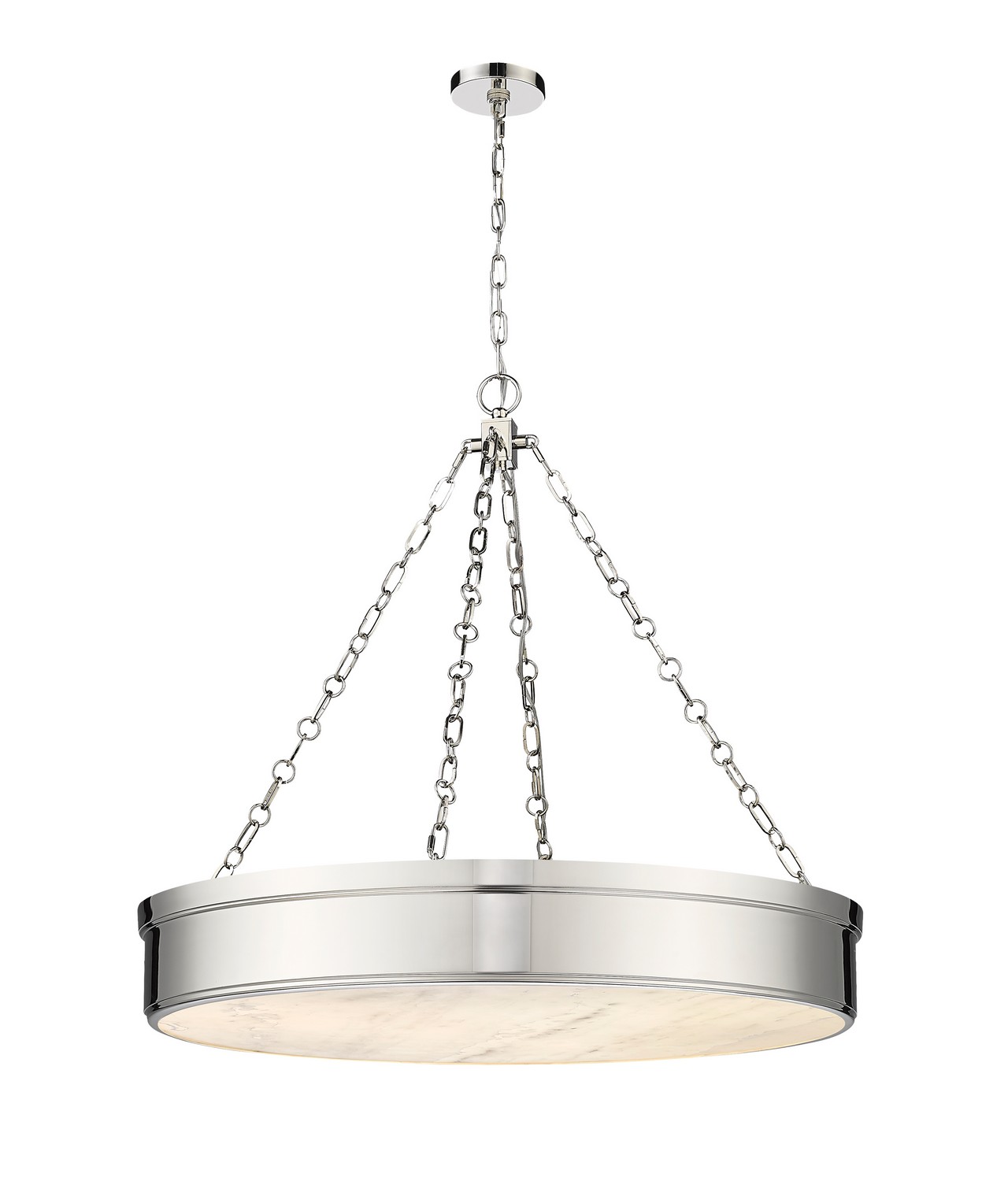 LED Chandelier by Z-Lite - Anders Collection, Polished Nickel Finish - 1944P33-PN-LED