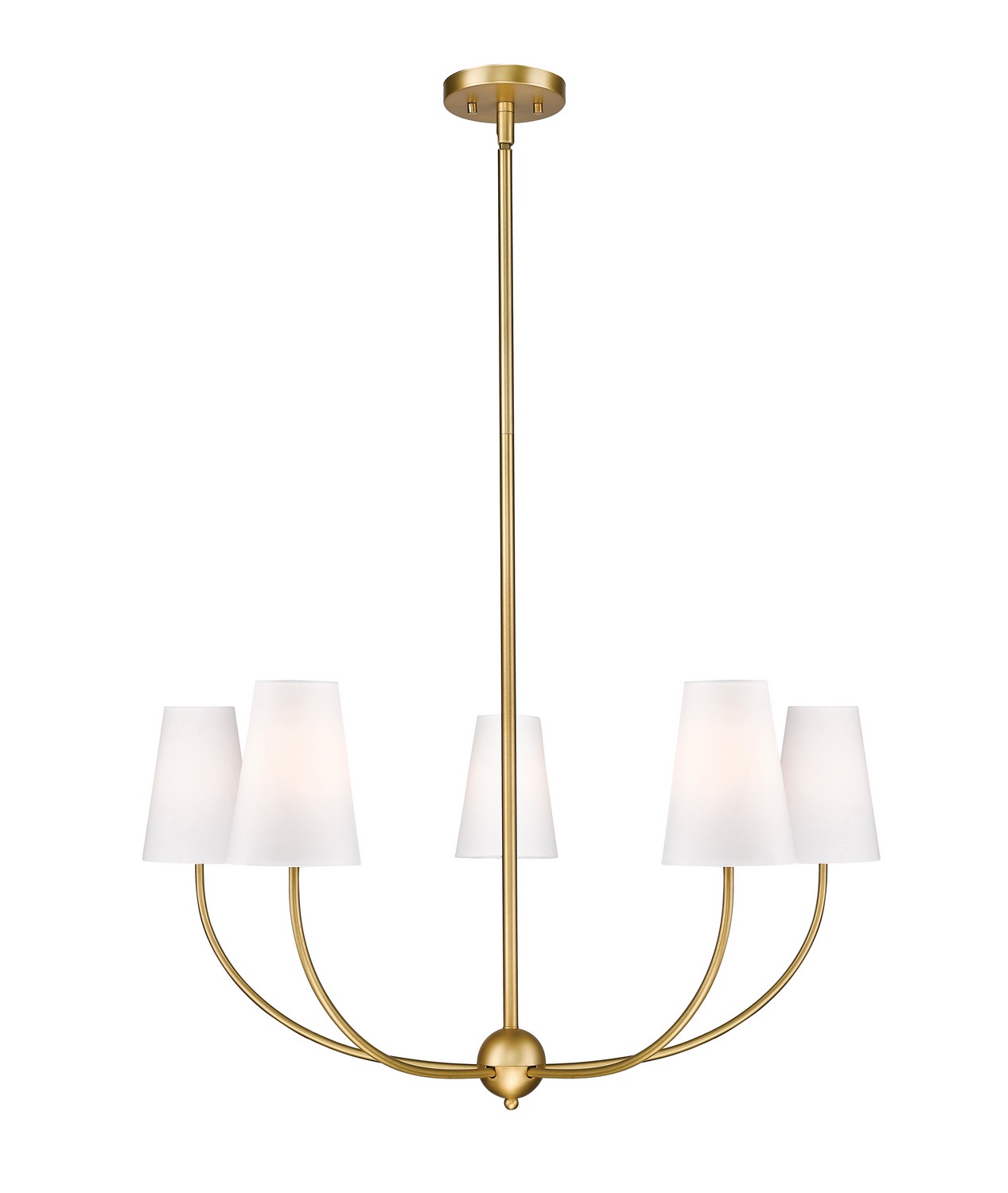 Five Light Chandelier by Z-Lite - Shannon Collection, Rubbed Brass Finish - 3040-32RB