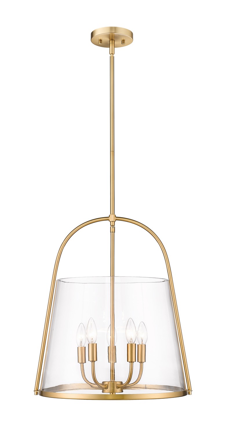Five Light Pendant by Z-Lite - Archis Collection, Modern Gold Finish - 3041P18-MGLD