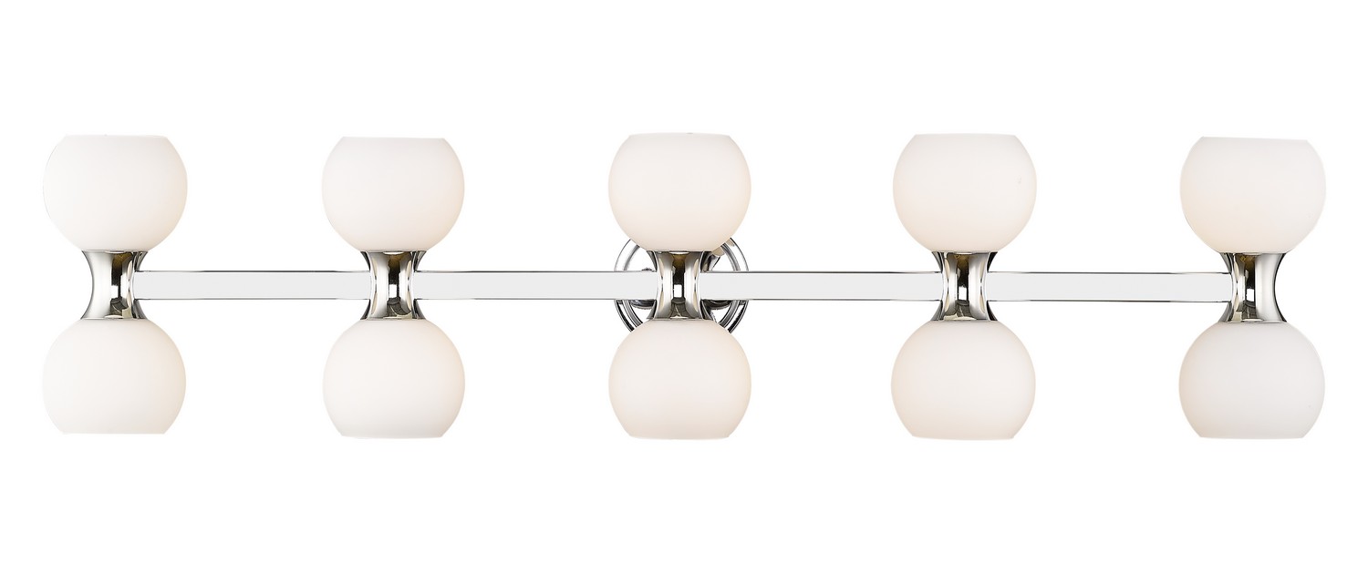 Ten Light Vanity by Z-Lite - Artemis Collection, Chrome Finish - 494-10V-CH