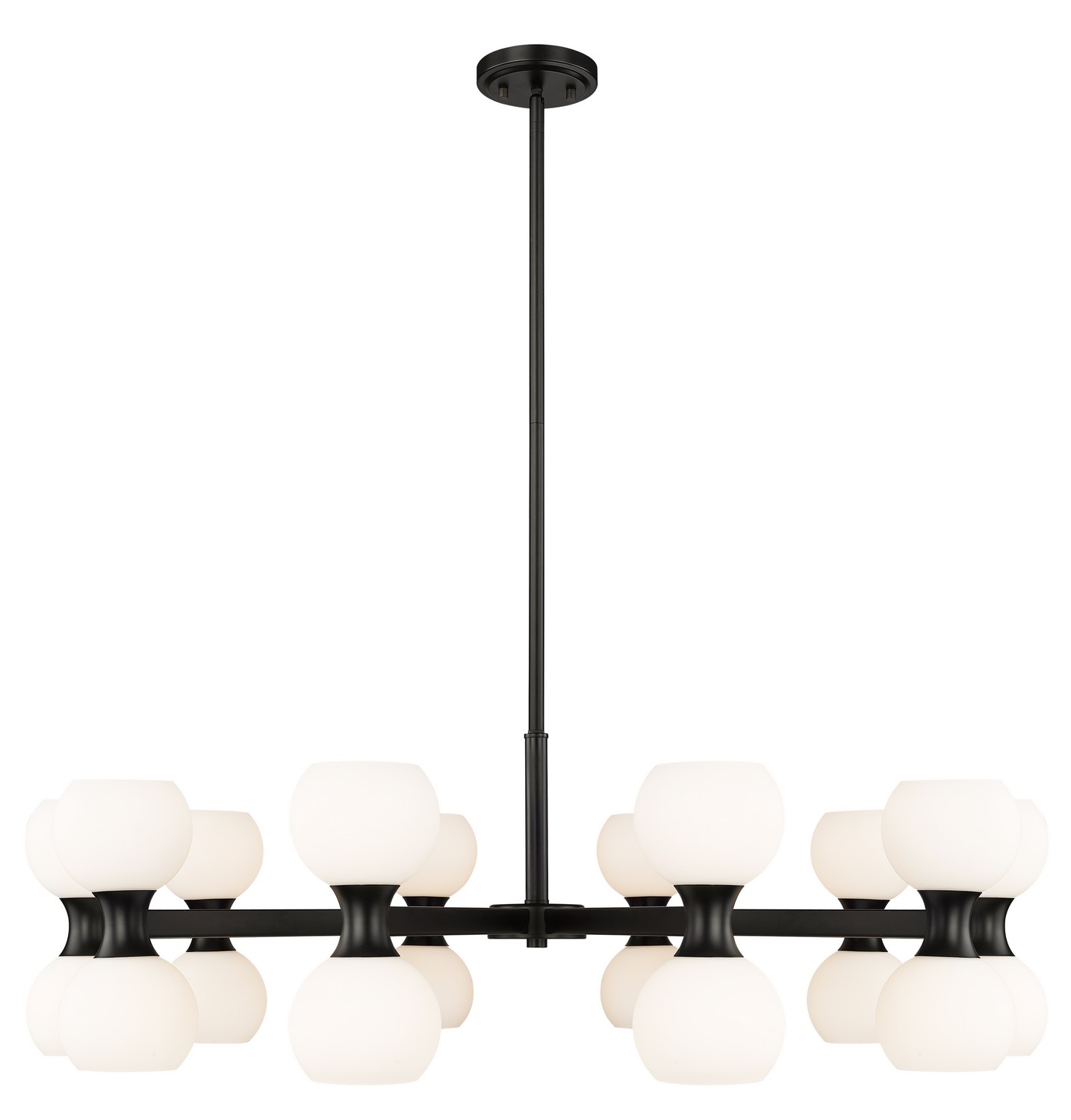 20 Light Chandelier by Z-Lite - Artemis Collection, Matte Black Finish - 494-20MB