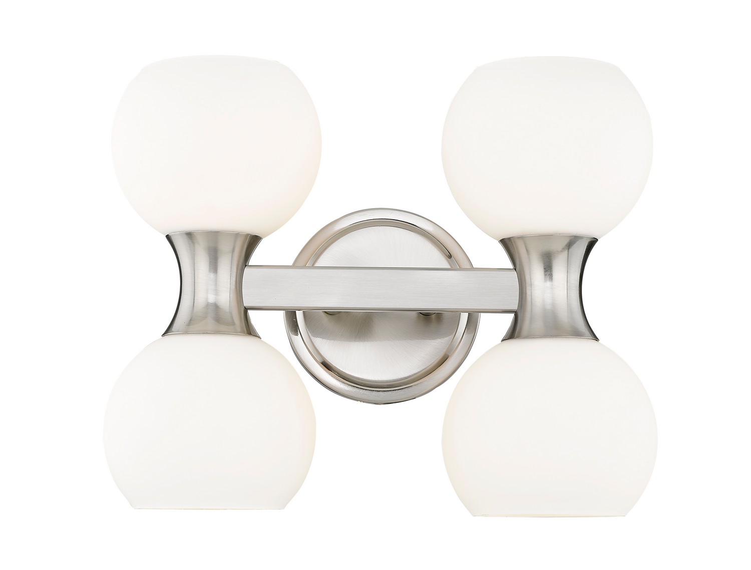Four Light Vanity by Z-Lite - Artemis Collection, Brushed Nickel Finish - 494-4V-BN