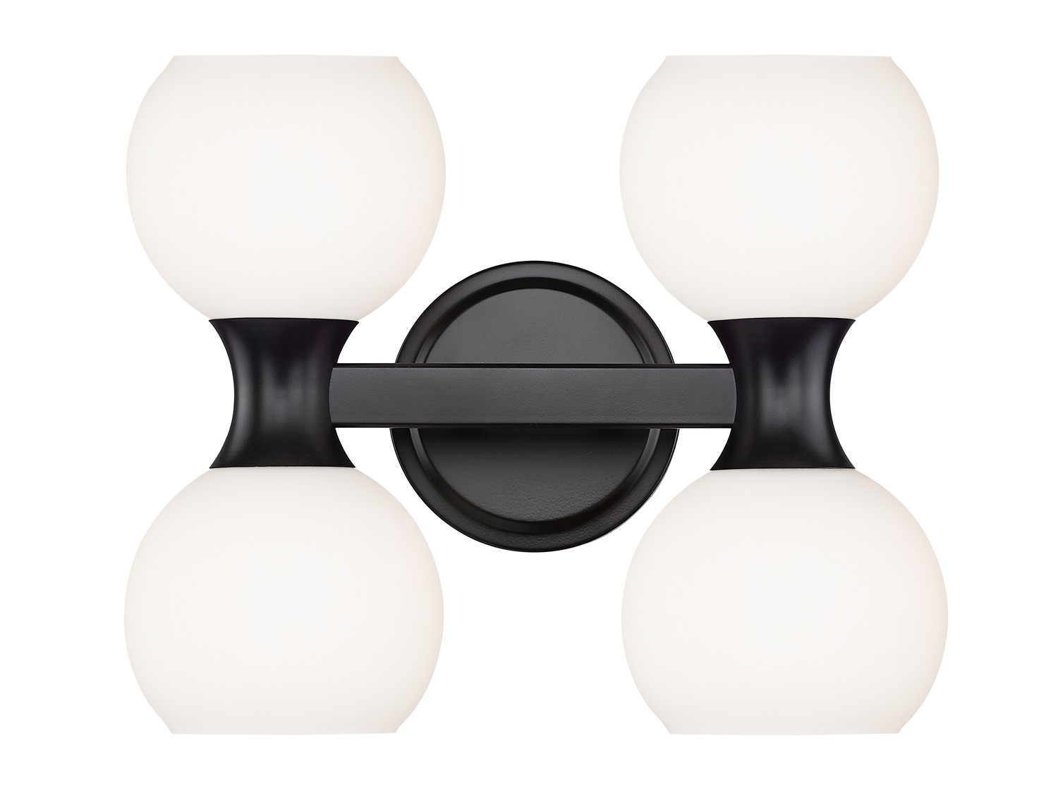 Four Light Vanity by Z-Lite - Artemis Collection, Matte Black Finish - 494-4V-MB