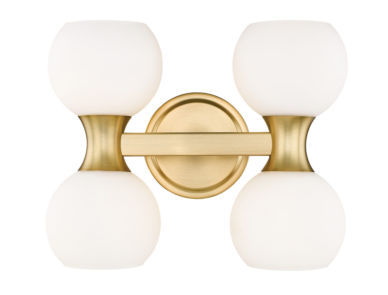 Four Light Vanity by Z-Lite - Artemis Collection, Modern Gold Finish - 494-4V-MGLD
