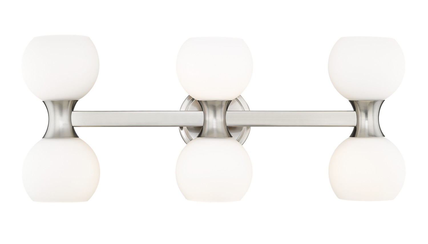 Six Light Vanity by Z-Lite - Artemis Collection, Brushed Nickel Finish - 494-6V-BN