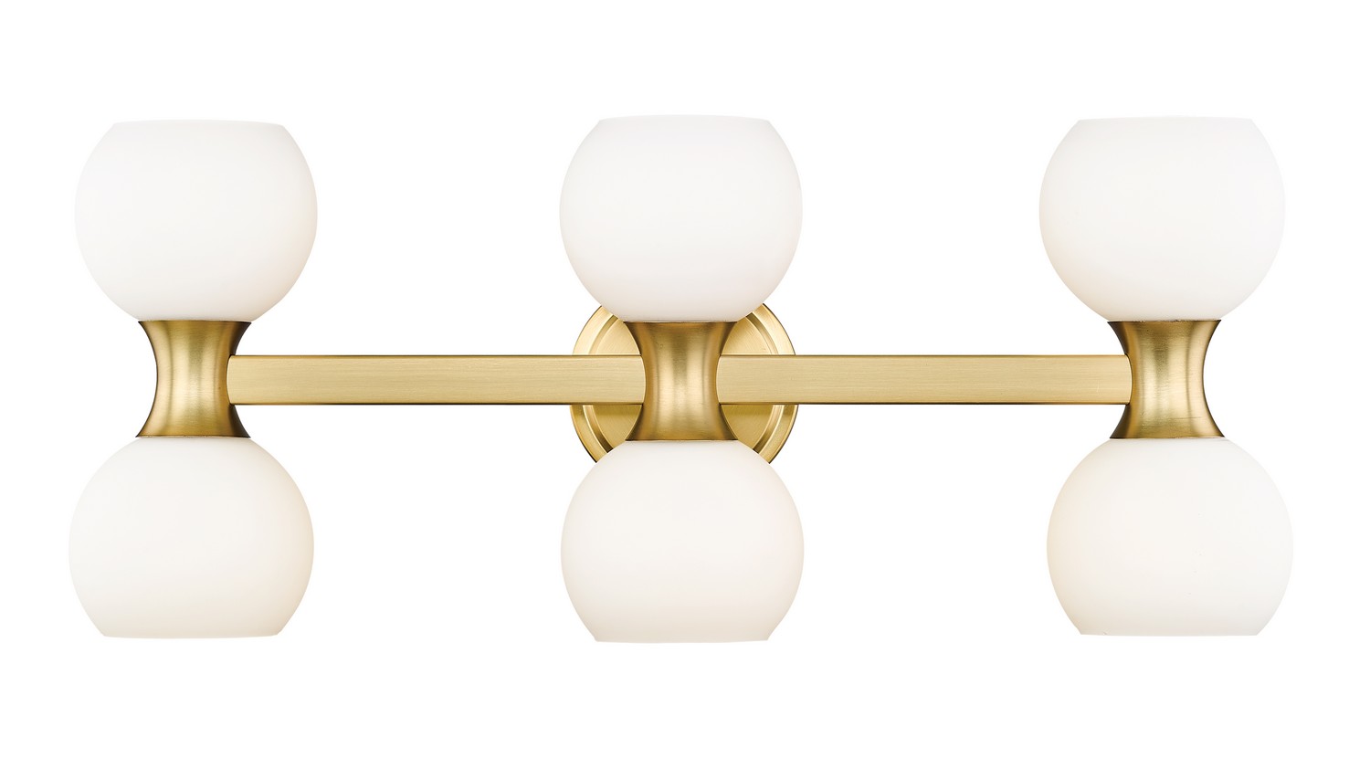 Six Light Vanity by Z-Lite - Artemis Collection, Modern Gold Finish - 494-6V-MGLD