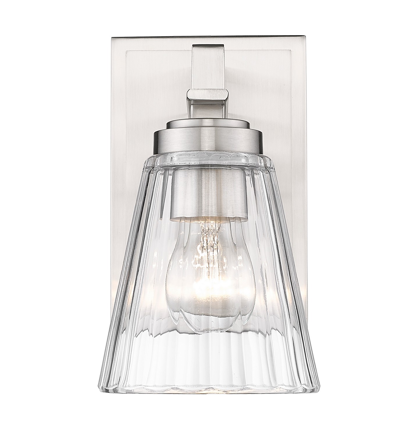 One Light Wall Sconce by Z-Lite - Lyna Collection, Brushed Nickel Finish - 823-1S-BN