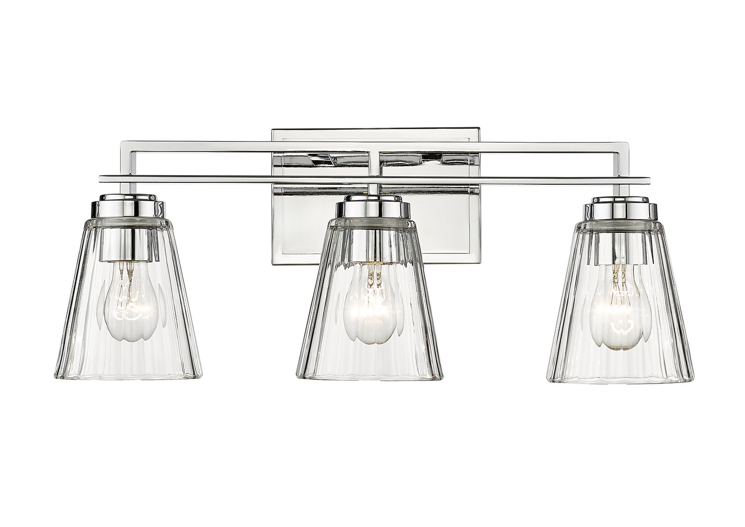 Three Light Vanity by Z-Lite - Lyna Collection, Chrome Finish - 823-3V-CH