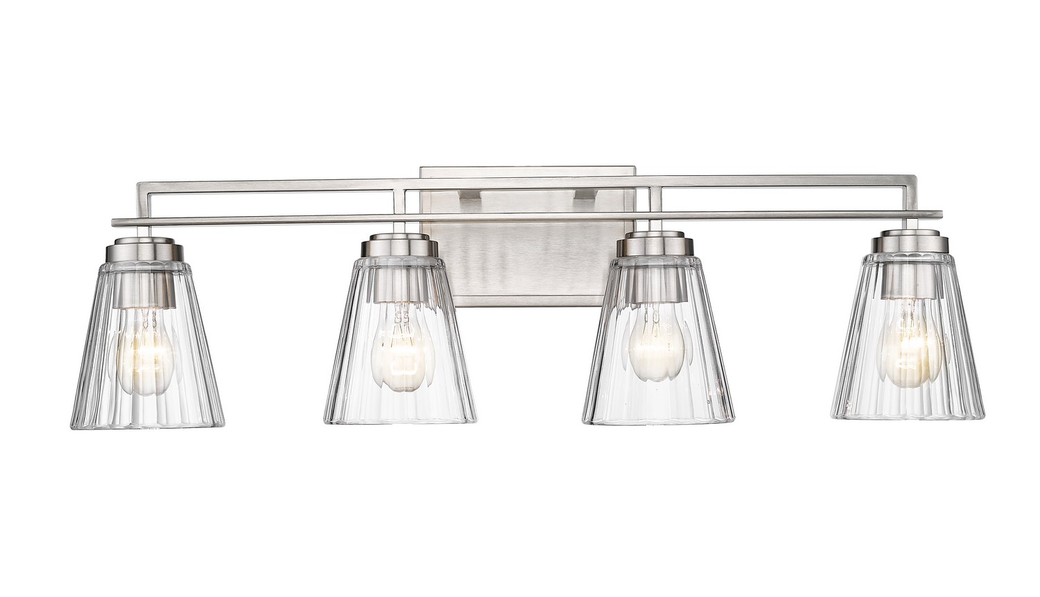 Four Light Vanity by Z-Lite - Lyna Collection, Brushed Nickel Finish - 823-4V-BN