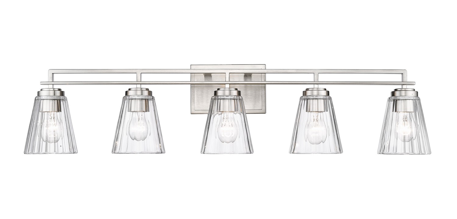 Five Light Vanity by Z-Lite - Lyna Collection, Brushed Nickel Finish - 823-5V-BN
