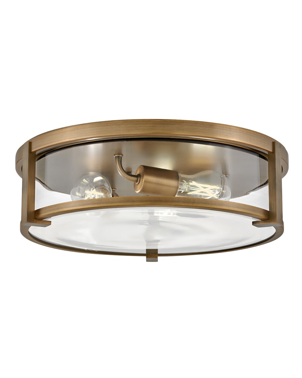 Hinkley Lowell LED Flush Mount in Brushed Bronze - 3243BR-CL