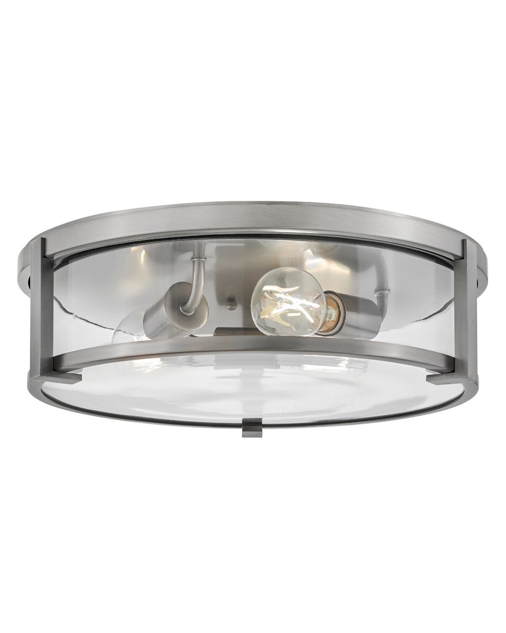 Hinkley Lowell LED Flush Mount in Antique Nickel - 3243AN-CL