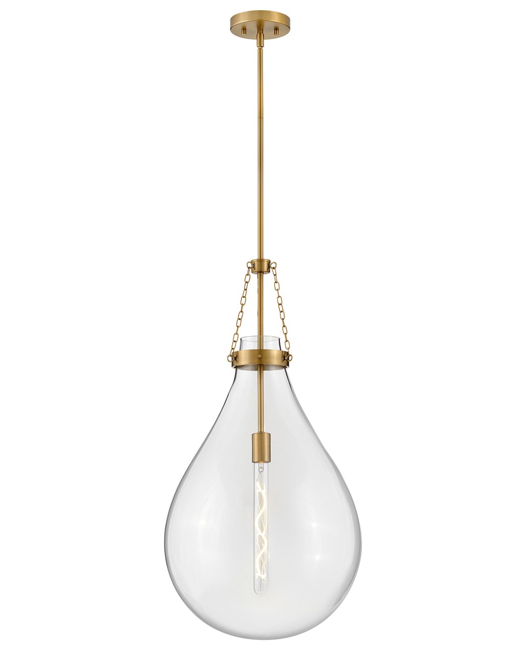 Hinkley Eloise LED Pendant in Lacquered Brass - 46054LCB