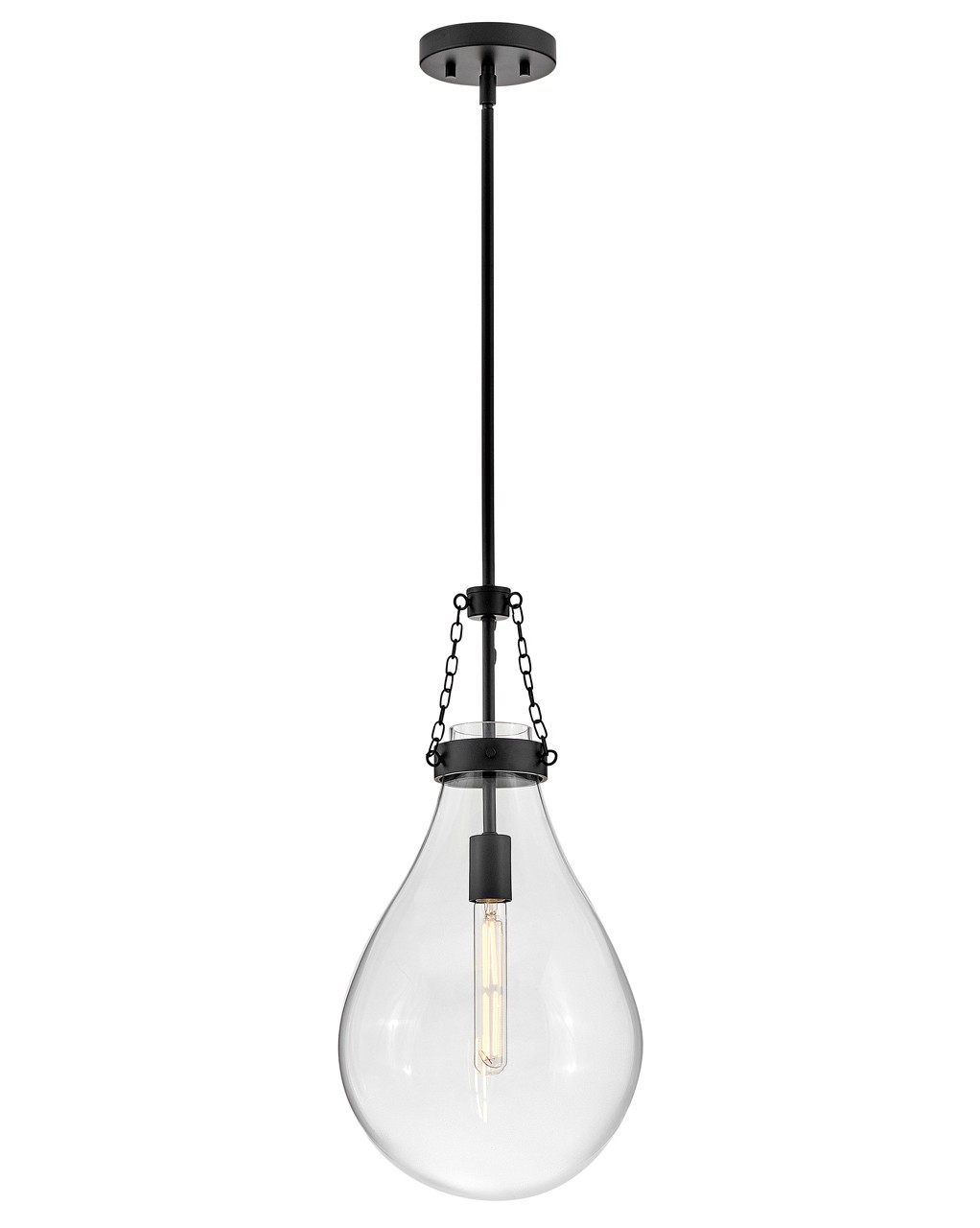 Hinkley Eloise LED Pendant in Black - 46057BK