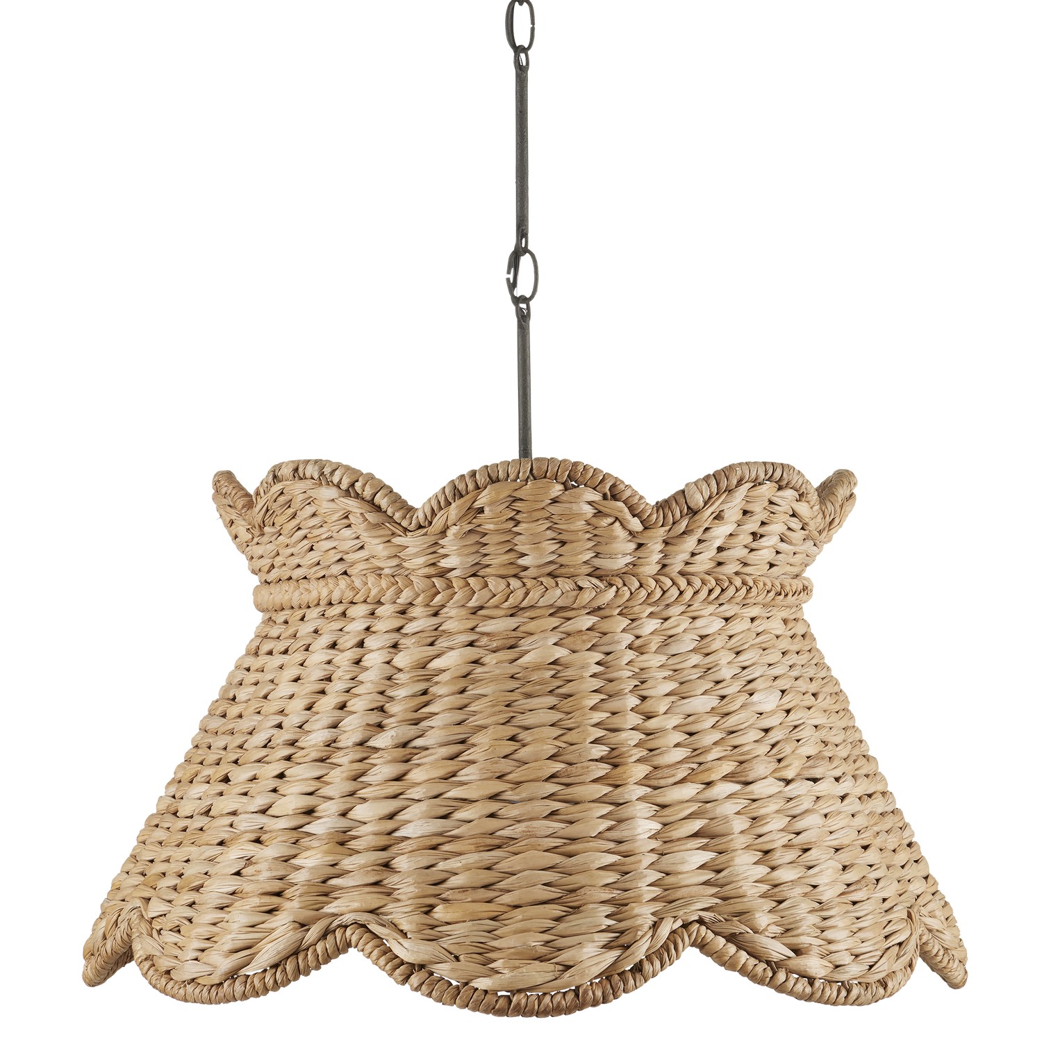 Photos - Chandelier / Lamp Wide Currey & Company Natural Pendant from the Suzanne Duin Collection 9000-1115 