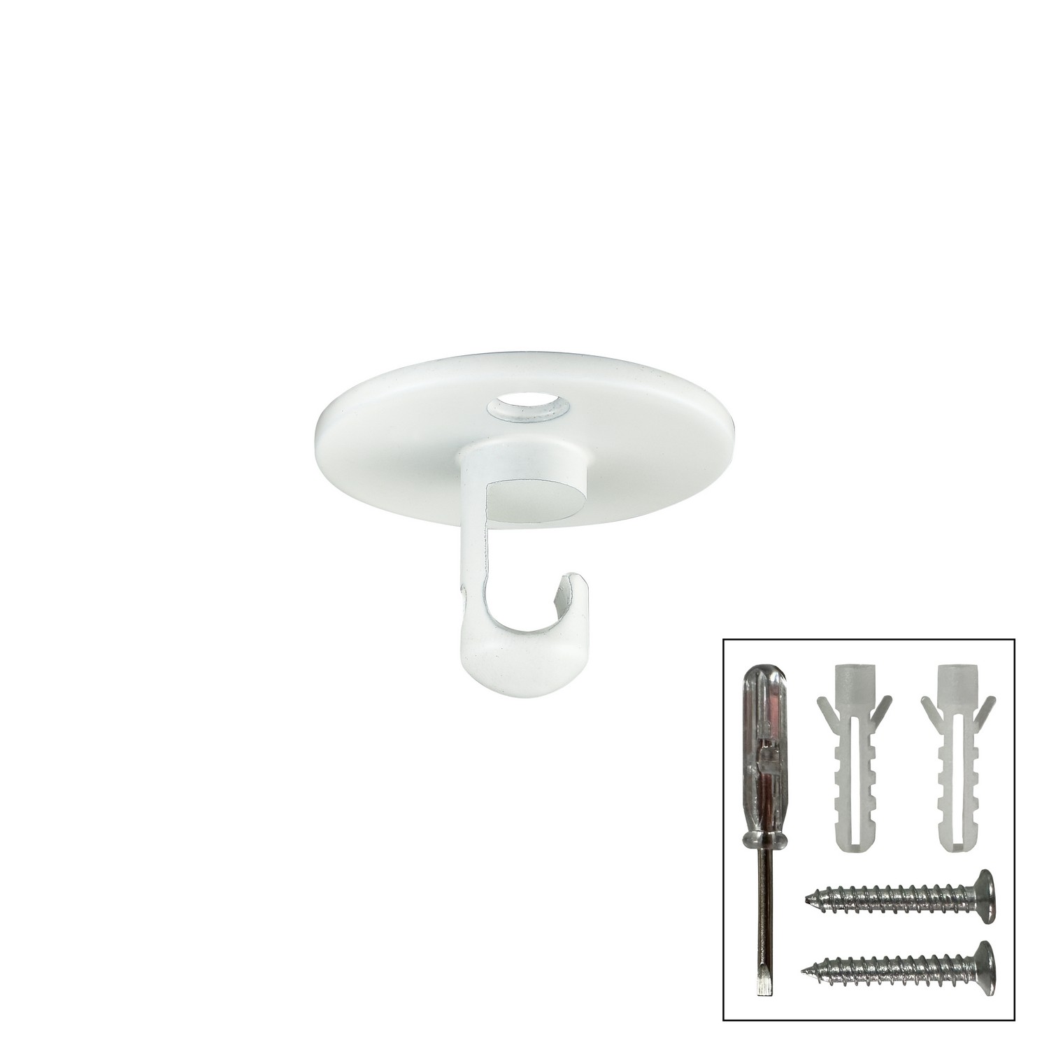 Hook by Innovations - Custom Cord Collection, White Finish - 009-W