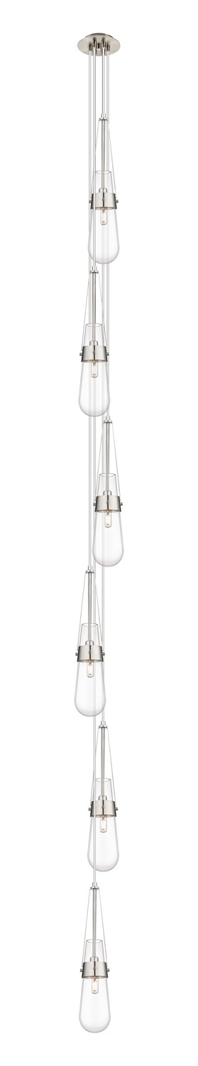 Six Light Pendant by Innovations - Downtown Urban Collection, Brushed Satin Nickel Finish - 106-452-1P-SN-G452-4CL
