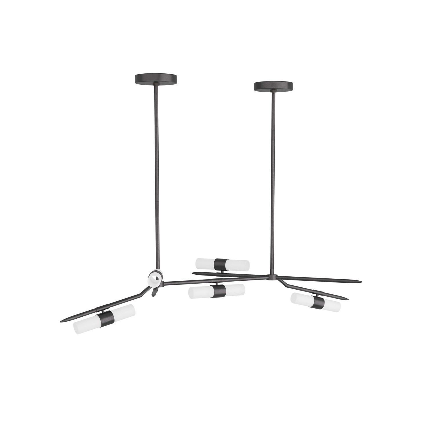 English Bronze LED Chandelier from the Travis Collection
